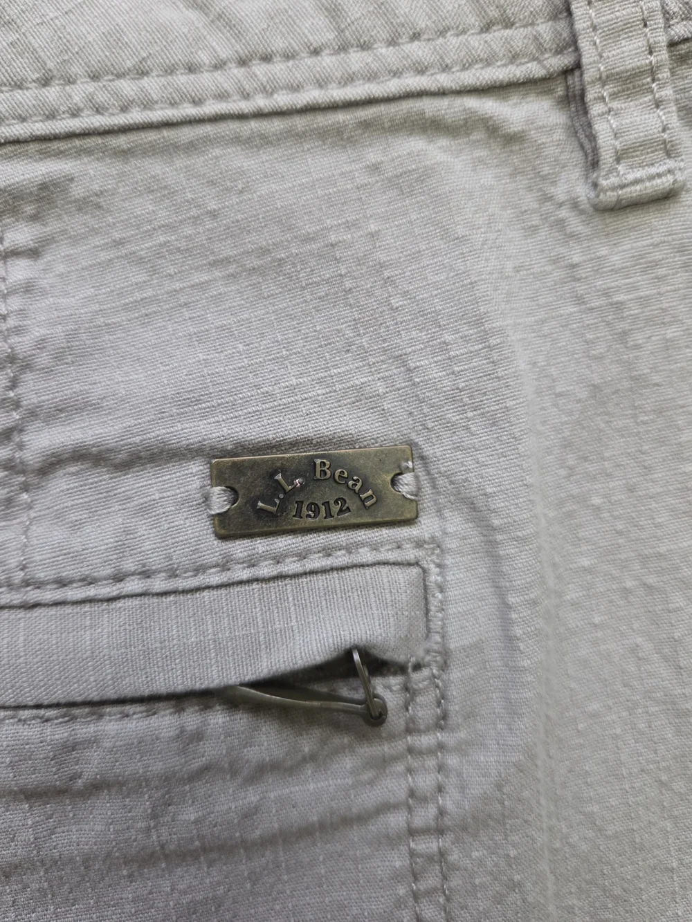 L.L.Bean Neutral Beige Favorite Fit Skirt